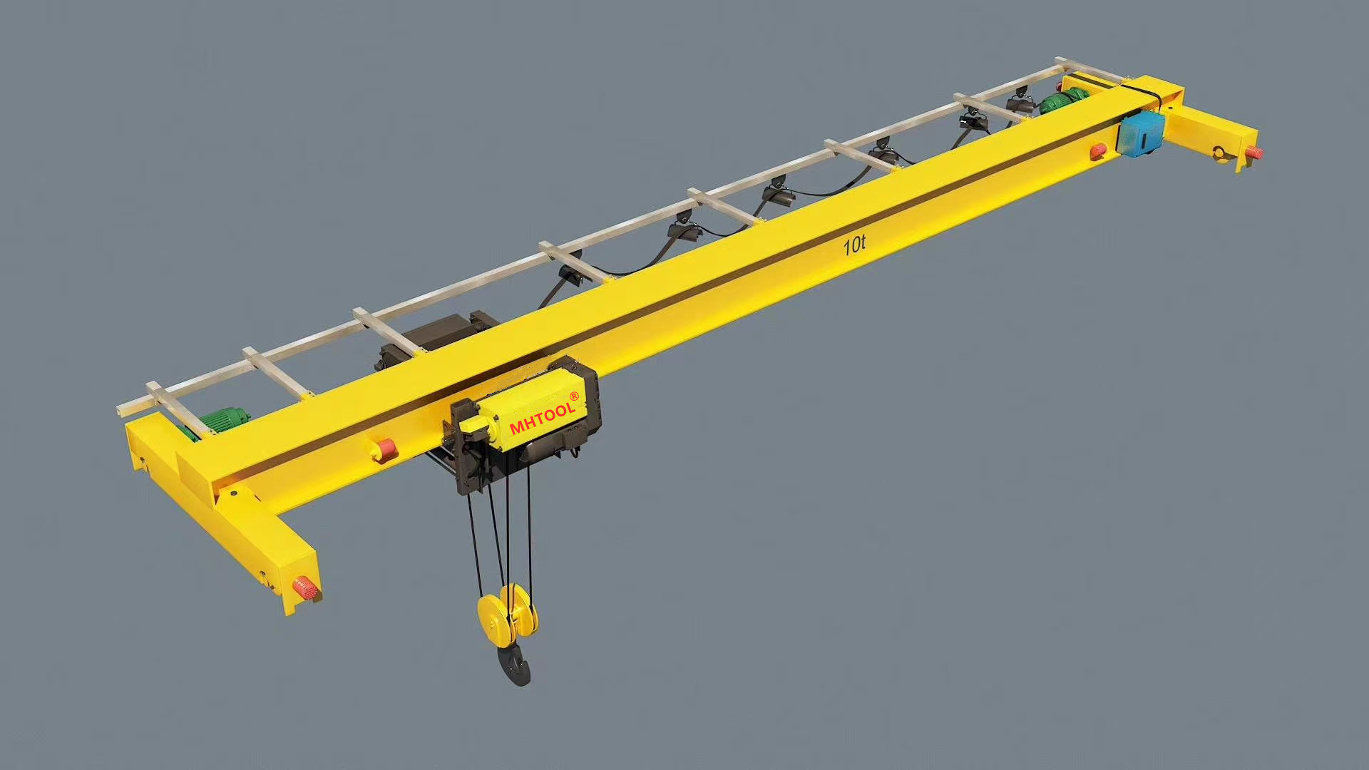 10t European Single Girder Overhead Crane Low Headroom Hoist-2020